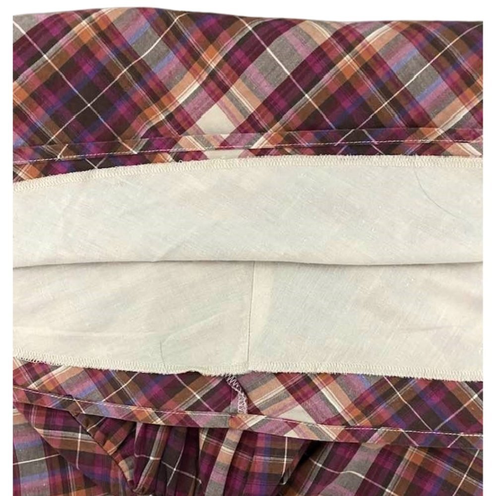 Faith Passion Plaid A-Line Cotton Dress Size 11/12 90s Grunge Cottagecore - Picture 7 of 7